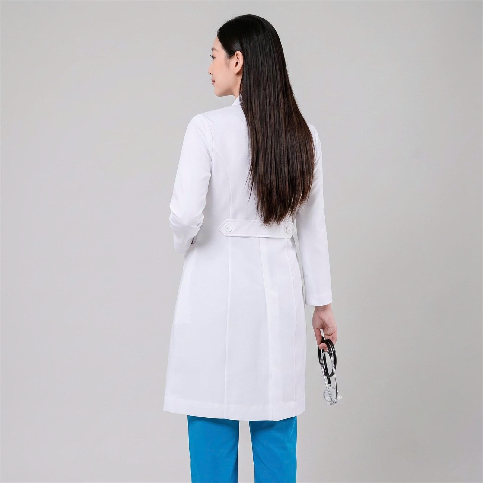 Áo Blouse nữ dài tay mặt sau