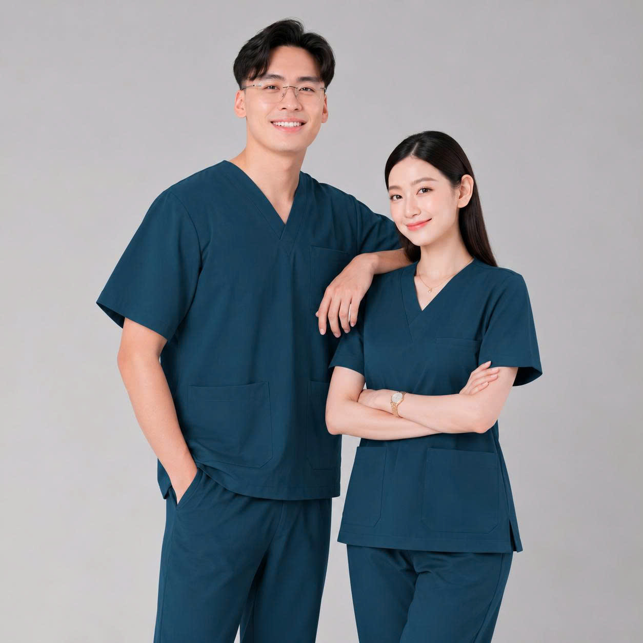Bộ áo scrubs y tế nam nữ của Blouse Minh Mỹ